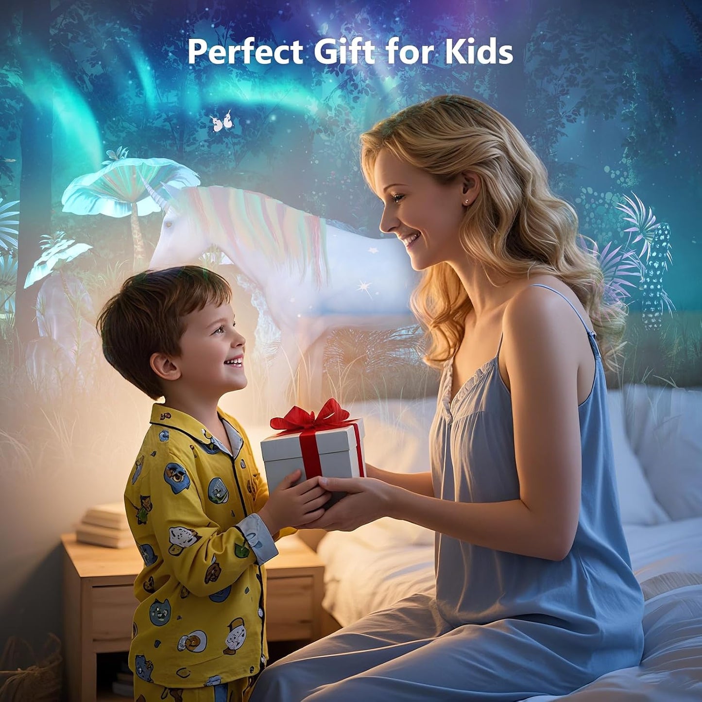 3D Star Projector, Galaxy Aurora Planetarium Projector for Bedroom