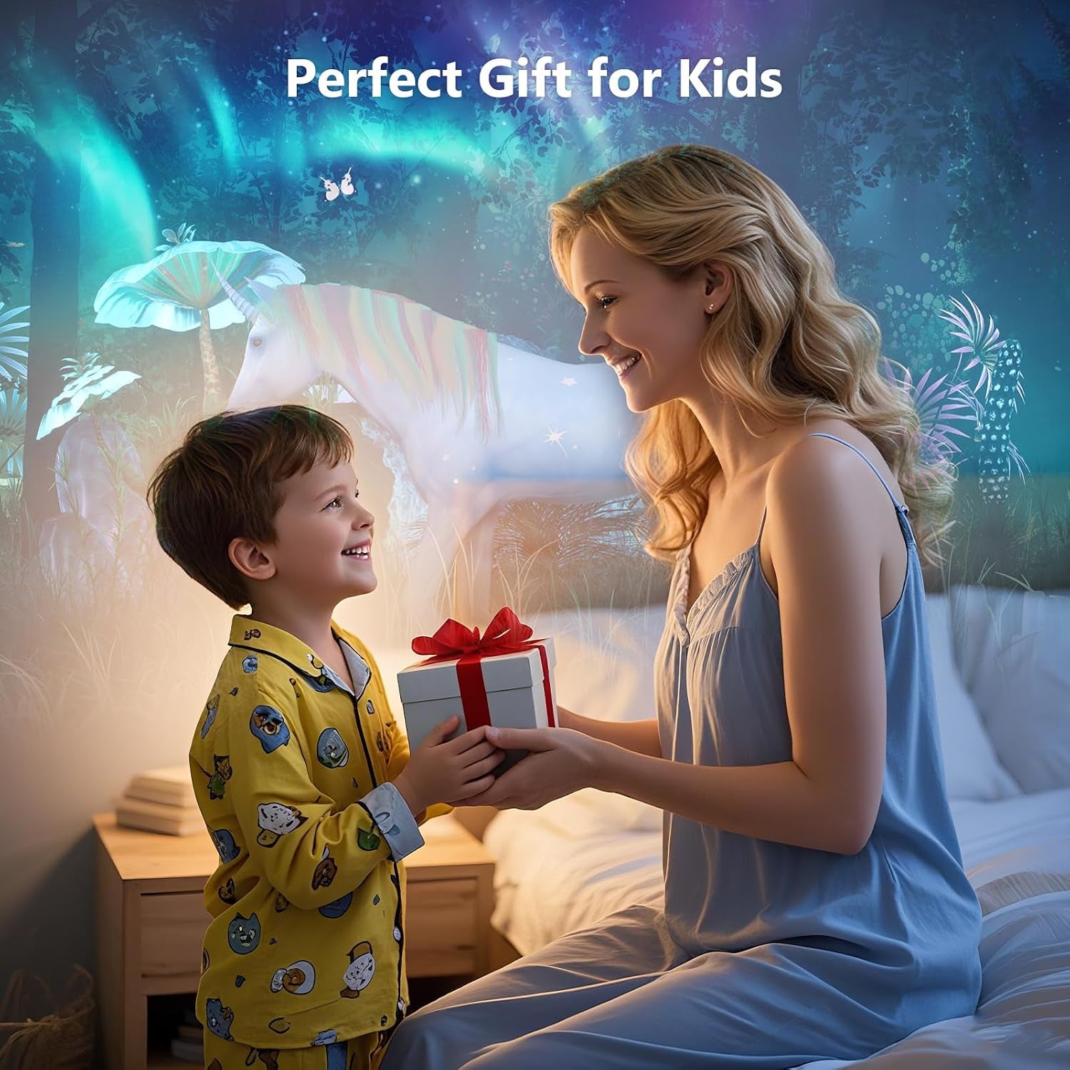 3D Star Projector, Galaxy Aurora Planetarium Projector for Bedroom