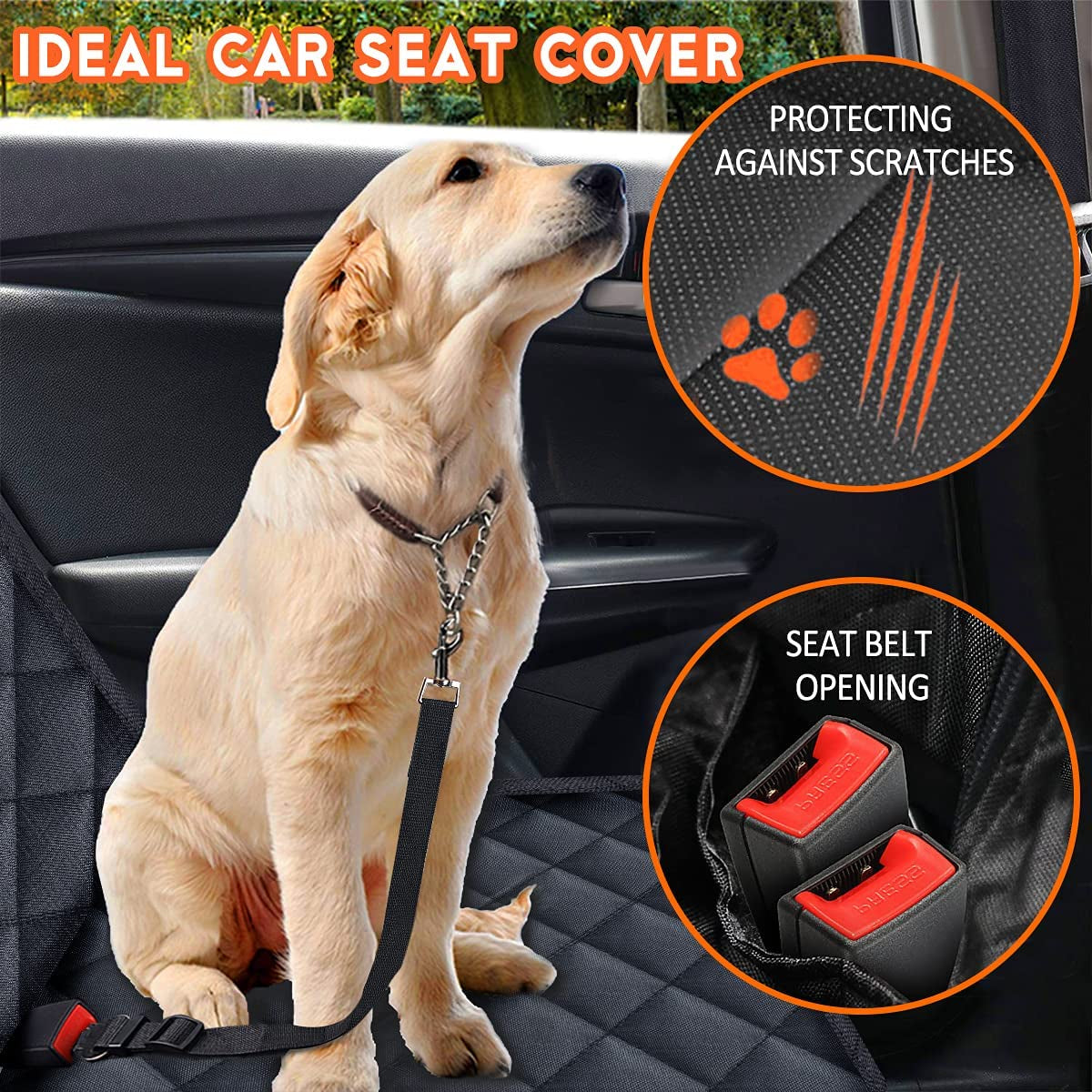 Back Seat Cover for Dogs