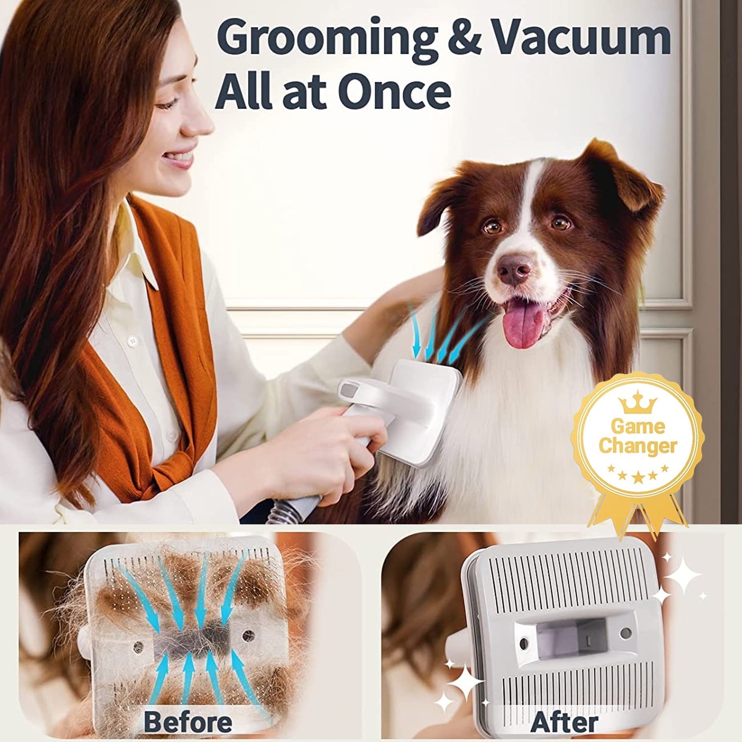  Low Noise Pet Grooming Vacuum.