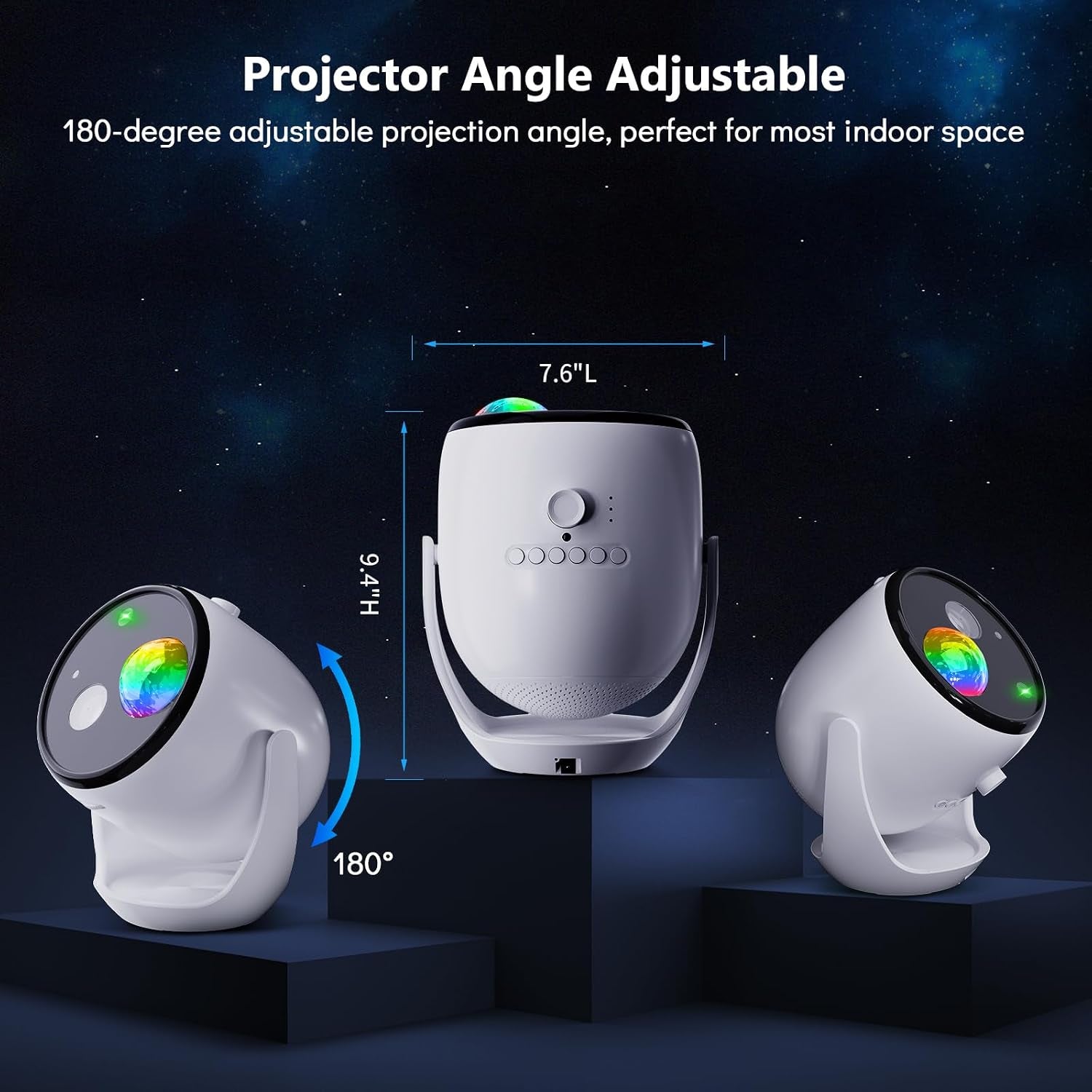 3D Star Projector, Galaxy Aurora Planetarium Projector for Bedroom